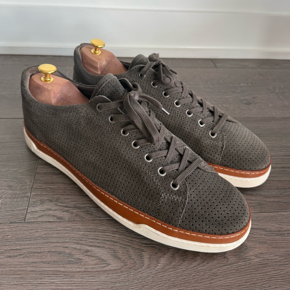 Allen Edmonds 3E Wide Stretch Porter Derby Suede Lace Sneaker